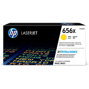 Oriģinālā HP 656X augstas ražības dzeltenā LaserJet tonera kasetne