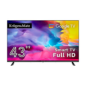 Телевизор Kruger&amp;Matz 43&quot; FHD Google TV DVB-T2/T/C H.265 HEVC