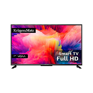 Kruger&amp;Matz 40 collu FHD viedais DVB-T2/S2 H.265 Hevc televizors