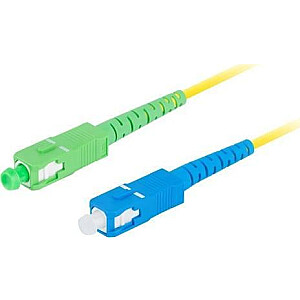 FIBER OPTICAL PATCHCORD Lanberg SM SC/APC-SC/UPC SIMPLEX 3,0 MM LSZH G657A1 5 M YELLOW LANBERG