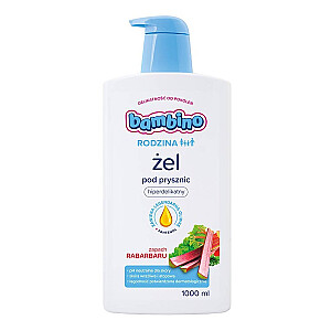 Dušas želeja BAMBINO Ģimene ar rabarberu aromātu 1000 ml