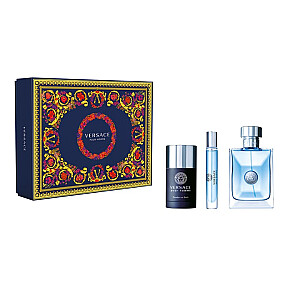 VERSACE Pour Homme SET EDT aerosols 100 ml + EDT aerosols 10 ml + DEZODORANTS STICK 75 ml