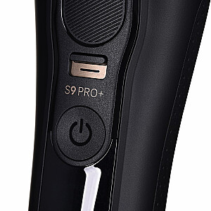 Braun Series 9 Pro+ 9590cc mitrais/sausais skuveklis, trimmeris, melns