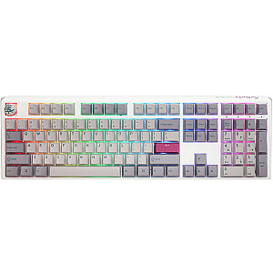 Ducky One 3 Mist Grey Gaming Keyboard, RGB LED - MX-Brown