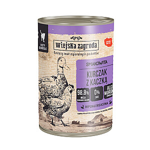 Wiejska Zagroda - Курица с уткой - Влажный корм для кошек - 400г