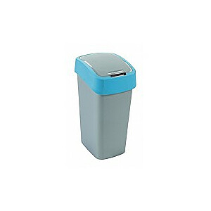 Урна для мусора Flip Bin 50L серебристый / синий
