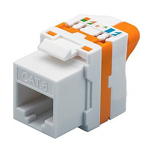 Techly 028573 Keystone RJ45 UTP Cat6 самозапускной, с поддержкой PoE