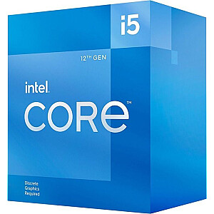 Intel Core i5-12400F procesors, 2,5 GHz, 18 MB, BOX (BX8071512400F)