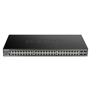 D-link-DGS-1250-52X/E 48 portu gigabitu viedais slēdzis