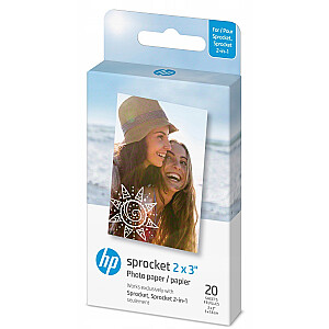 HP Sprocket cinka papīrs 2x3 "- 20 szt.