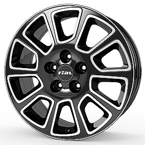 Rial Transporter 2 diamond-black frontpolished 6,5x16 5x120 ET52 CB65,1 R14 1250 kg TP2-65652V13-1 Rial