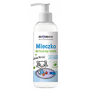 MOMME Mother &amp; Baby Natural Care Kicia Kocia sejas un ķermeņa pieniņš Zaļais ābols 150ml