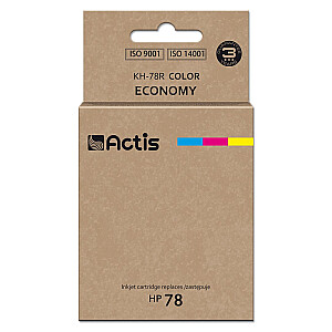 Actis KH-78R tintes kasetne (HP 78 C6578D nomaiņa; standarta; 36 ml; krāsa)