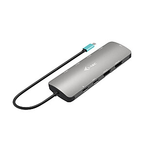 Stacja dokująca USB-C Metal Nano 2x Display Docking Station Power Delivery100W + Charger 100W 