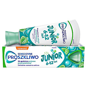 SENSODYNE Proszkliwo Junior dantų pasta 6-12 metų vaikams 75ml