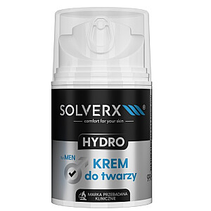 SOLVERX Hydro veido kremas vyrams 50ml