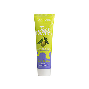 VOLLARE Foot Cream Ultra Nutrition maitinamasis pėdų kremas su alyvuogių aliejumi ir karbamidu 100ml