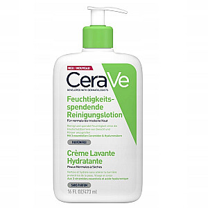CERAVE mitrinošas attīrošas krēmputas normālai un sausai ādai 473ml