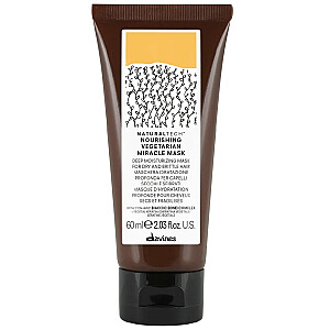 DAVINES Nourishing Vegetarian Miracle Mask drėkinamoji kaukė sausiems lūžinėjantiems plaukams 60ml