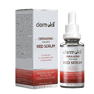 DERMOKIL Exfoliating Aha+Bha Niacinamine Red Serum пилинг для лица 30мл