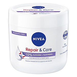 NIVEA Repair &amp; Care Sensitive mitrinošs un aizsargājošs krēms 400ml