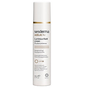 SESDERMA Azelac Ru Luminous Fluid Cream SPF50 balinoša emulsija sejai 50ml