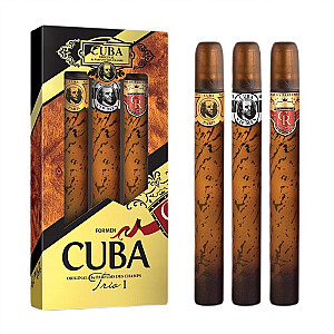 SET CUBA ORIGINAL Trio I Vip Men EDT purškalas 35 ml + Royal EDT purškiklis 35 ml + auksinis EDT purškiklis 35 ml