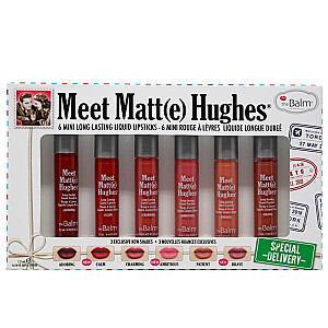 THE BALM Meet Matte Hughes Mini lūpų dažai 6x1,2 ml