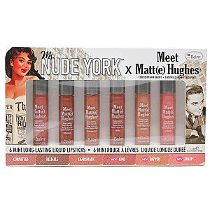 THE BALM Meet Matte Hughes Mini lūpų dažai 6x1,2 ml