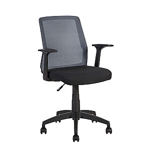 Офисный стул АЛЬФА, черно-серый