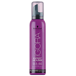 SCHWARZKOPF PROFESSIONAL Igora Expert Mousse plaukų dažų putos 9.5-55 Medus 100ml