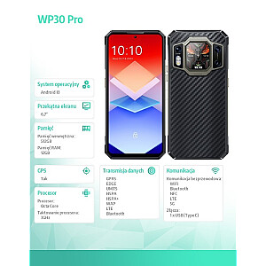 Смартфон WP30 Pro 12/512 ГБ 11000 мАч DualSIM черный