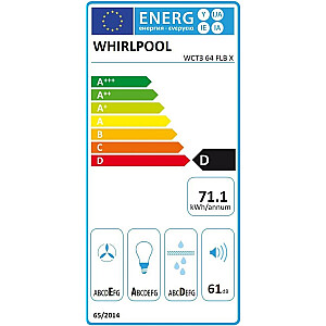 Whirlpool integrētais tvaika nosūcējs