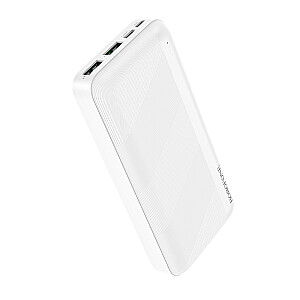 Borofone Power Bank 20000mAh BJ27A Pindar - 2xUSB - balts