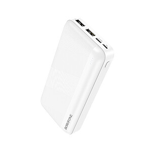 Borofone Power Bank 20000mAh BJ27A Pindar - 2xUSB - balts