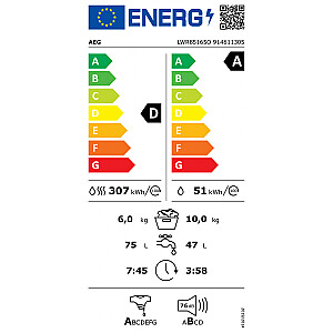 Veļas mašīna AEG LWR85165O