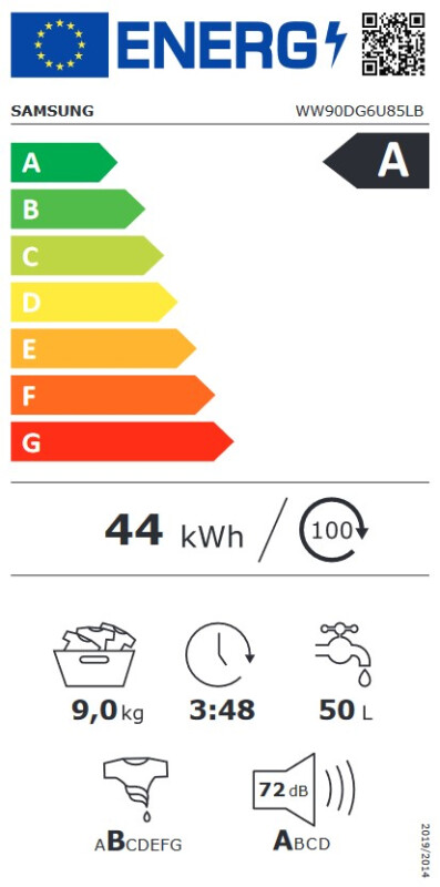 Skalbimo mašina Samsung WW90DG6U85LBU4