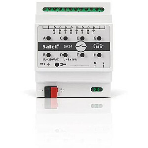 SATEL KNX 8-канальный коммутационный актуатор KNX-SA24