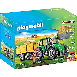 Country 9317 Traktors ar piekabi, figūru komplekts