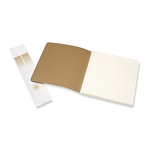 Альбом для рисования Moleskine Sketchbook 19x19см, 88 белых страниц, мягкая обложка, коричневый
