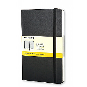 Блокнот Moleskine Classic 9х14см, квадратный, твердая обложка, черный