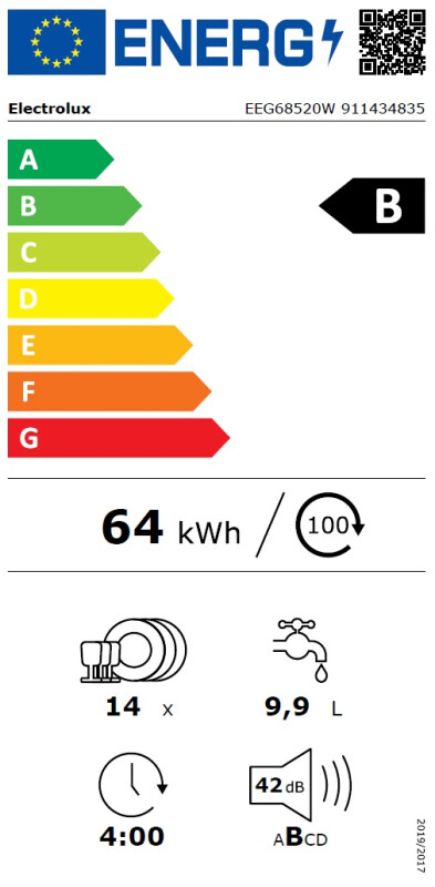 Встраиваемая посудомоечная машина Electrolux EEG68520W