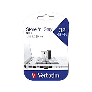 Флешка Verbatim 32 ГБ Nano Store USB 2.0 