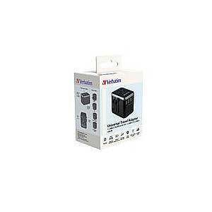 Ładowarka i adapter podróżny UTA-04 49546  PD 61W, QC 3.0, 2x USB-C, 3x USB-A 