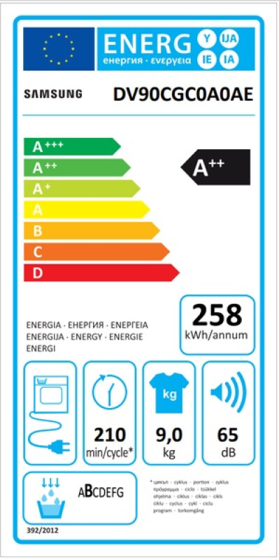 Samsung DV90CGC0A0AELE