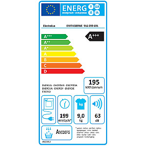 Veļas žāvētājs Electrolux EW7H389WE