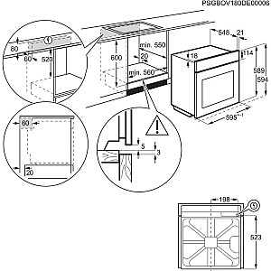 Cepeškrāsns Electrolux EOF3H40BK