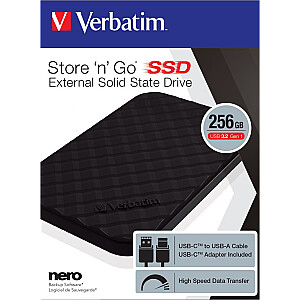 Verbatim Store &#39;n&#39; Go 256 ГБ черный