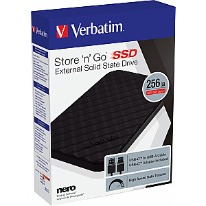 Verbatim Store &#39;n&#39; Go 256 GB melns