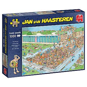 Jumbo Jan van Haasteren Ab in den Pool Pool Pile-Up PileUp 1000 Teile Puzzle (20039)